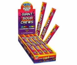 TNT Giant Sour Chew Bars - Multi-Colour Strawberry (24 X 40g)