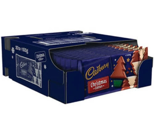 Cadbury Christmas Edition Blocks ( 20x100g Bar) 1 Cadbury Christmas Edition Blocks ( 20x100g Bar)