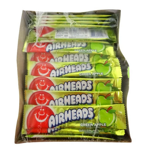 AirHeads - Green Apple (15g X 36 Bars In A Display) 1 AirHeads - Green Apple (15g X 36 Bars In A Display)