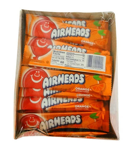 AirHeads - Orange (15g X 36 Bars In A Display) 1 AirHeads - Orange (15g X 36 Bars In A Display)