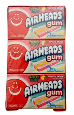 Airheads Gum - Raspberry Lemonade(12 X 14 Sticks)