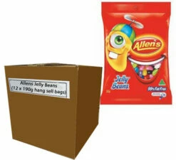 Allens Jelly Beans (12 X 190g Hang Sell Bags)