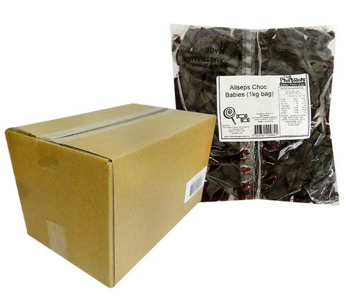 Allseps Bulk Choc Babies (8 X 1Kg Bags) 1 Allseps Bulk Choc Babies (8 X 1Kg Bags)