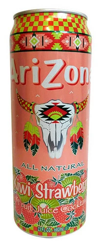 Arizona Iced Tea Cans - Kiwi & Strawberry (24 X 680ml)