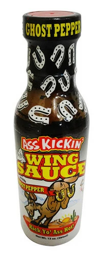 Ass Kickin Ghost Pepper Wing Sauce (348ml Bottle)