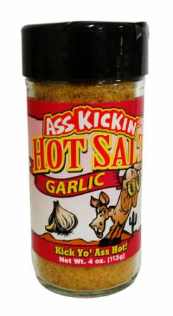 Ass Kickin Hot Salt - Garlic (113g Jar)