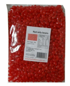Sweet Treats Mini Jelly Beans - Red With A Strawberry Flavour (1kg Bag)