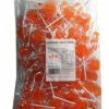 Sweet Treats Flat Pops - Single Colour - Orange (1kg Bag - Approx 125pc)