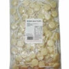 Sweet Treats Flat Pops - Single Colour - White (1kg Bag - Approx 125pc)