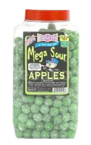 Barnetts Mega Sour Candy - Apple Flavour (3kg Jar) 1 Barnetts Mega Sour Candy - Apple Flavour (3kg Jar)