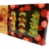 Belgian Chocolates - 4 Santas & Xmas Trees (95g Box) - B/B 8/23