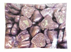 Belgian Milk Chocolate Hearts - Lilac (500g Bag)