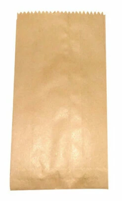 Brown Kraft Paper Large Lolly Bags (100 Pack) (11.5cm X 24cm)