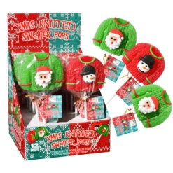 Christmas Knitted Sweater Pops (12 X 60g In A Display Unit) - B/B 5/5/23