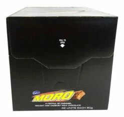 Cadbury Moro (60g Bar X 42pc Box) -AU Snack Sales Store Cadbury Moro 60g bar x 42pc box front view 99577.1633585524