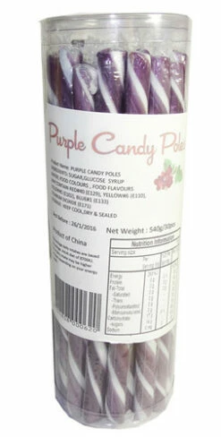 Candy Poles Jar - Purple (30 X 18g)