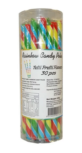 Candy Poles Jar - Rainbow (30 X 18g) 1 Candy Poles Jar - Rainbow (30 X 18g)