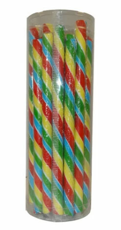 Candy Poles Jar - Rainbow (30 X 18g) 3 Candy Poles Jar - Rainbow (30 X 18g) -AU Snack Sales Store Candy Poles Rainbow 30pc Pack back 93670.1469511710