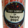 Candy Showcase Twisty Pops- Pink & White ( 24 X 12g)