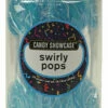 Candy Showcase Swirly Pops - Blue And White (24 X 12g Pops In A Tub)