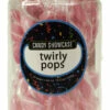 Candy Showcase Twirly Pops - Pink And White (24 X 12g Pops In A Tub)