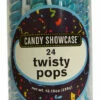 Candy Showcase Twisty Pops- Blue & White ( 24 X 12g)