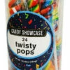 Candy Showcase Twisty Pops- Rainbow (24 X 12g)