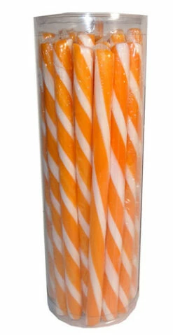 Candy Poles Jar - Orange (30 X 18g)