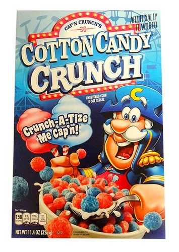 Cap N Crunch - Cotton Candy (14oz - Approx 395g Box) 3 Cap N Crunch - Cotton Candy (14oz - Approx 395g Box) -AU Snack Sales Store