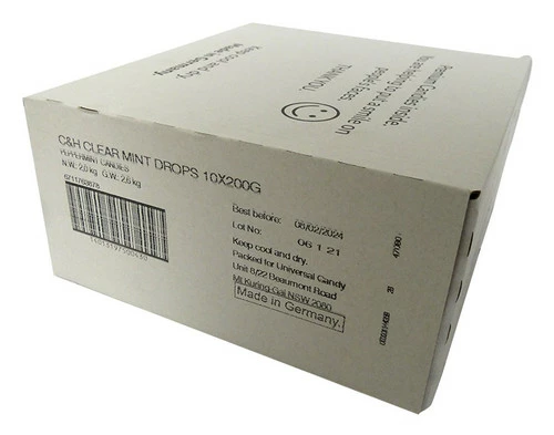 Cavendish & Harvey - Clear Mint Drops (10pc X 200g Tin) 1 Cavendish & Harvey - Clear Mint Drops (10pc X 200g Tin)
