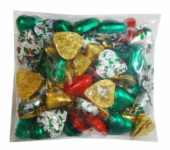 Chocolate Gems - Chocolate Hearts - Christmas Mix (500g Bag / Approx 60 Pieces)