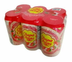 Chupa Chups Drink - Strawberry (6 X345ml Cans)