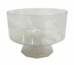 Clear Plastic Candy Buffet Trifle Jar - Medium (13cm Tall - Approx 2L)