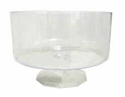 Clear Plastic Candy Buffet Trifle Jar - Small(11cm Tall - Approx 1L)