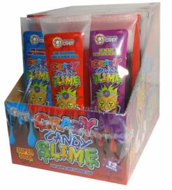 Crazy Candy Slime (12 X 113gtubes In A Display) - 3 Flavours -AU Snack Sales Store Crazy Candy Slime 12 tube display unit 63987.1420778256