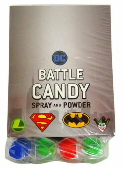 DC Comic Battle Candy - Spray And Powder ( 12 X 15.5g In A Display Box) 3 DC Comic Battle Candy - Spray And Powder ( 12 X 15.5g In A Display Box) -AU Snack Sales Store DC Comic Battle Candy Spray and Powder 12 x 15.5g in a Display Box top view 44473.1585642694
