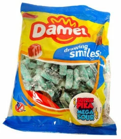 Damel Mega Sour Blue Slices (1kg Bag) -AU Snack Sales Store Damel Mega Sour Blue Slices 1kg bag 54643.1633585637