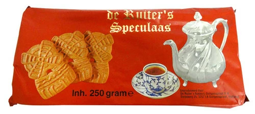 De Ruiter - Dutch Speculaas Cookies Large (250g Packet - 12 Biscuits)