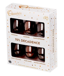 Chocolatier - Decadent Dark 6 Pack Egg Selection (150g)