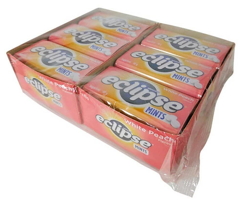 Eclipse Mints - White Peach ( 12 X 40g Tins In A Display)