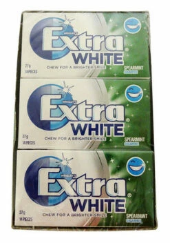 Extra Gum White - Spearmint Flavour (14 Soft Gum Strips X 24 Packs Display Unit) -AU Snack Sales Store Extra Gum White Spearmint Flavour 14 soft gum strips x 24 packs Display Unit close 97477.1650319705