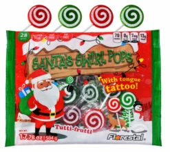 Santa Swirl Pop With Tongue Tattoo (504g Bag)
