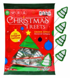 Florestal Christmas Tree Lollipops With Tongue Tattoo (280g Bag) 3 Florestal Christmas Tree Lollipops With Tongue Tattoo (280g Bag) -AU Snack Sales Store FL08 Christmas Trees Lolly Pops 17681.1633585870