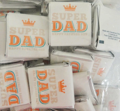 Fathers Day Belgian Chocolate - Super Dad (700g Bag / Approx 100pc) 2 Fathers Day Belgian Chocolate - Super Dad (700g Bag / Approx 100pc) - Image 2