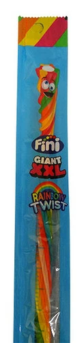 Fini Giant XXL Rainbow Twists (24 X 30g Twists In A Display Box)