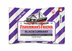 Fishermans Friend - Strong Blackcurrant And Menthol Sugar Free (12 X 25g Bags)