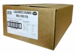 Fyna Liquorice Chunks - BULK (8 X 1kg Bags)
