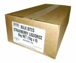 Fyna Strawberry Liquorice Bites (8 X 1kg Bags)