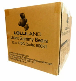 Gigantic Gummy Bear Lollipops - Display Box (12 X 170g)