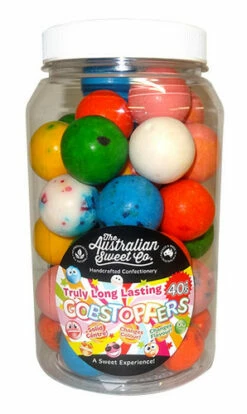 Gobstopper Jar - 40 S Long Lasting (38gr Balls - Approx 44 Pieces)